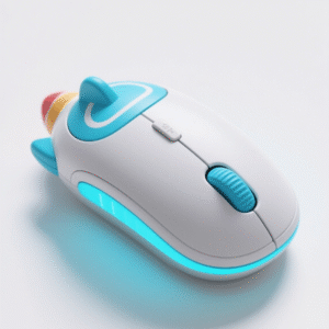 Ice Cream Cone Kids Wireless Mouse