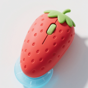 Strawberry Fun Kids Wireless Mouse