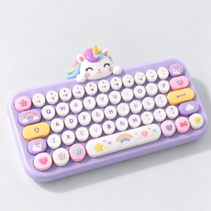 Unicorn Dream Kids Wireless Keyboard